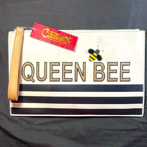 NWT Carlos by Carlos Santana Queen Bee 🐝 Large Clutch. - Picture 7 of 7
